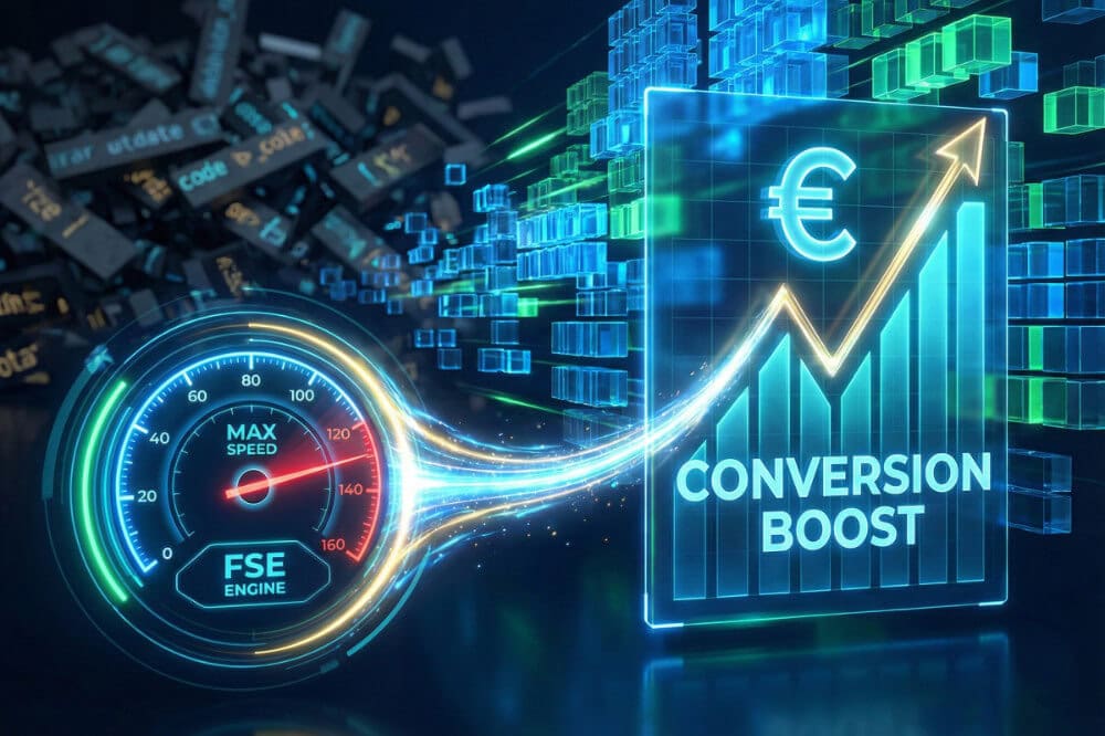 Szybkość strony a konwersja – dlaczego FSE wygrywa z ociężałymi builderami?